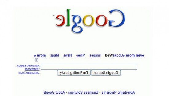 Google Reverse Elgoog