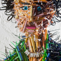Incríveis Escultura com lápis por Federico Uribe