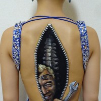 Arte corporal 3D de Choo-san