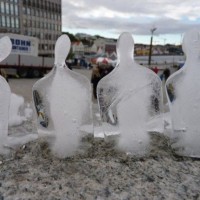 Intervenção Urbana – Esculturas em Gelo