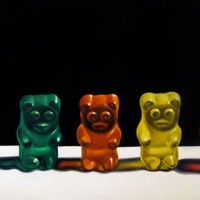 Pinturas fofinhas de Gummy Bear por Jeanne Vadencouer