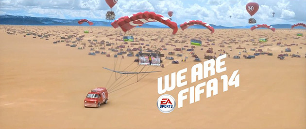 Fifa 14 comercial traz Messi dirigindo carro e jogadores em poses inusitadas-1