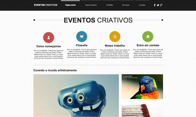 Eventos Criativos template