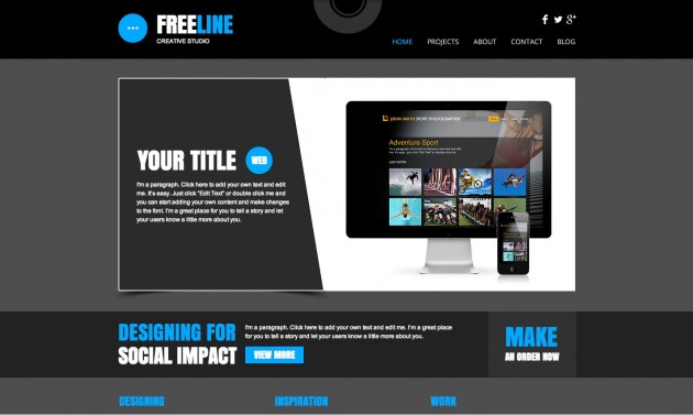 web studio template