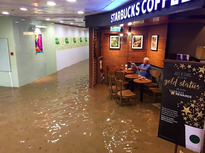 funny-starbucks-uncle-hong-kong-floods-photoshop-battle-2