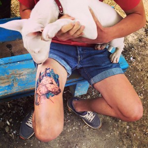 artista russa cria tatuagens impressionantes com aquarela