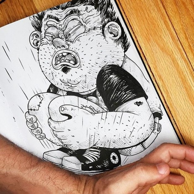 GENIAL! Artista cria desenhos criativos e interage com eles