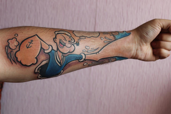 Tatuagem super interativa.