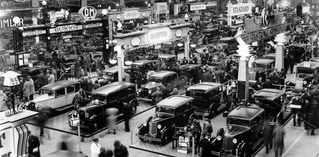 International Motor Show in London. 1932.  (Photo by Austrian Archives (S)/Imagno/Getty Images)