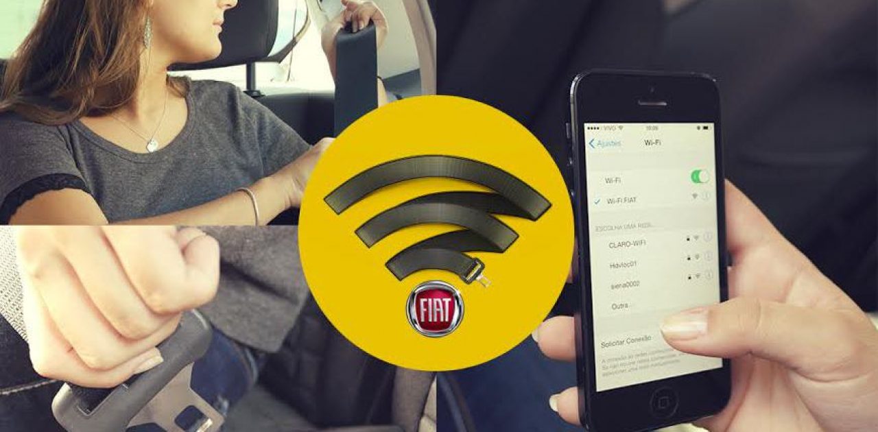 Ação da Fiat em Taxi só ativa o Wi-Fi se o passageiro colocar o cinto de segurança.