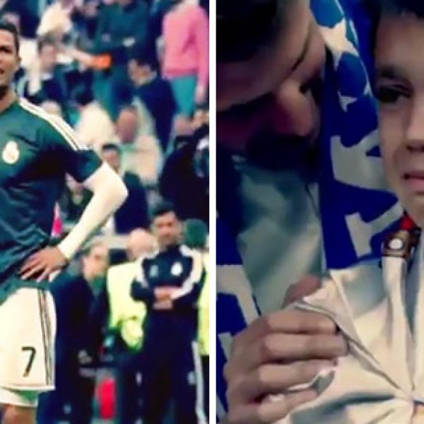 Cristiano Ronaldo acerta bola em rosto de criança e depois surpreende todos com sua atitude