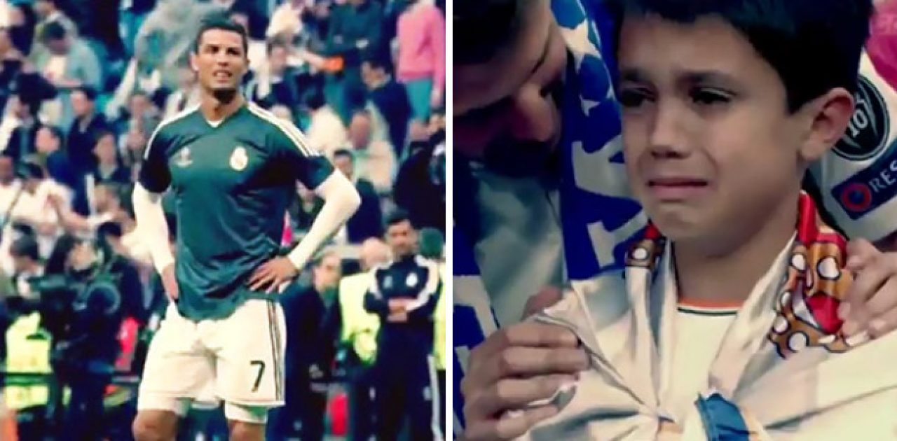 Cristiano Ronaldo acerta bola em rosto de criança e depois surpreende todos com sua atitude