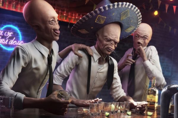 Drunk Aliens por Rafae Vallaperde - CG Challenge