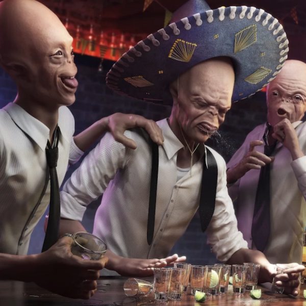 Drunk Aliens por Rafae Vallaperde - CG Challenge