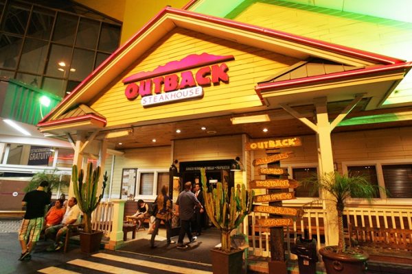 Ambiente Outback Steakhouse do Shopping Center Norte.