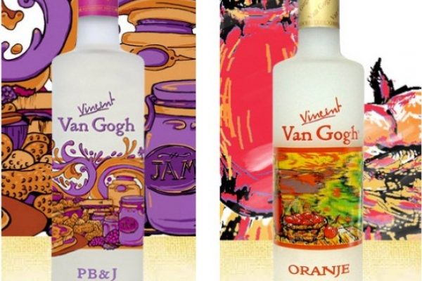 Vodka Van Gogh expoe artes do pintor em sua garrafa-3