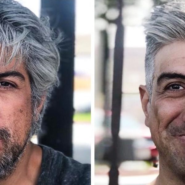 antes e depois aparência mendigo capa