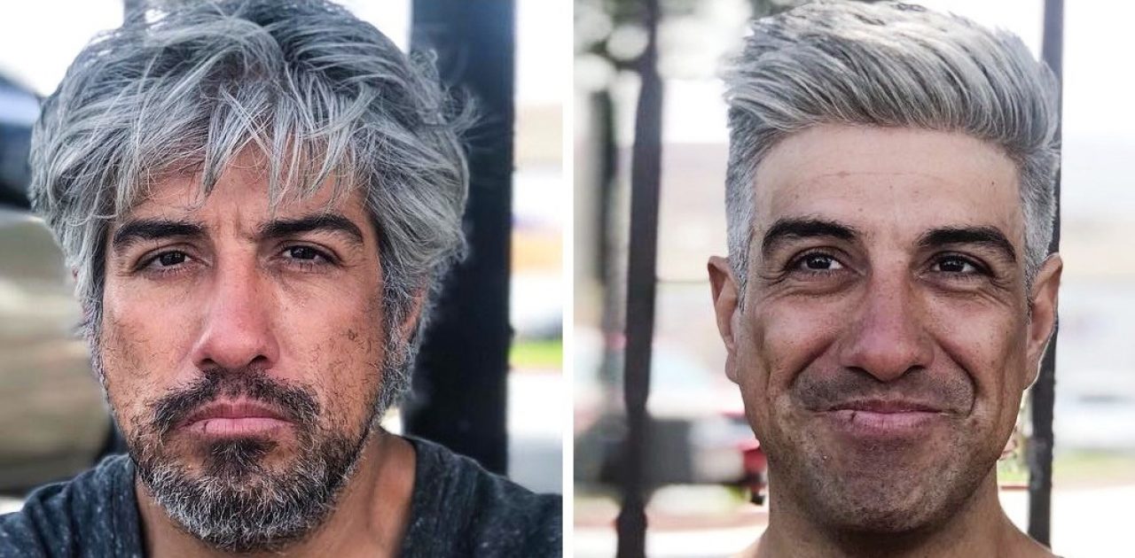 antes e depois aparência mendigo capa