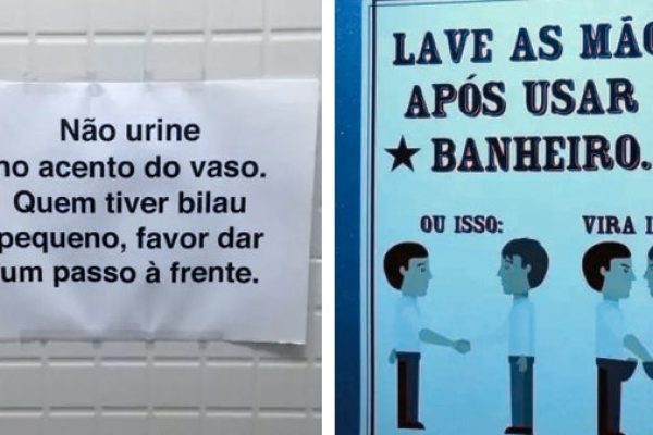 aviso de banheiro capa