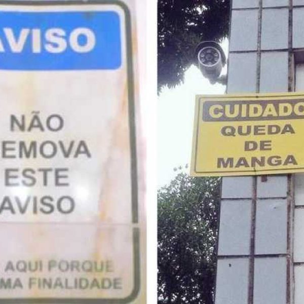 avisos engraçados capa