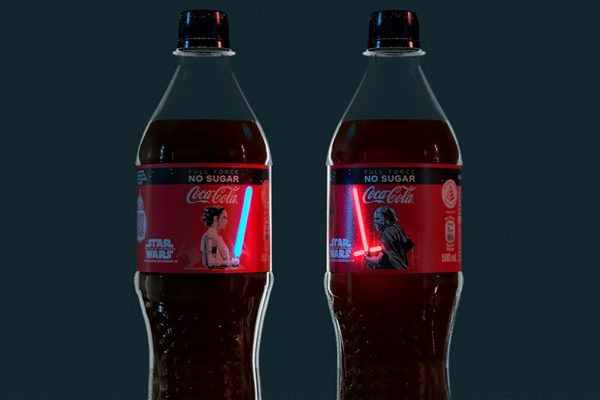 coca com led capa