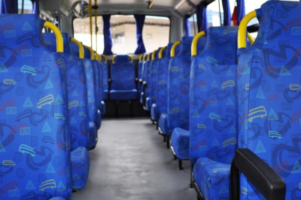 estampa assento de ônibus capa