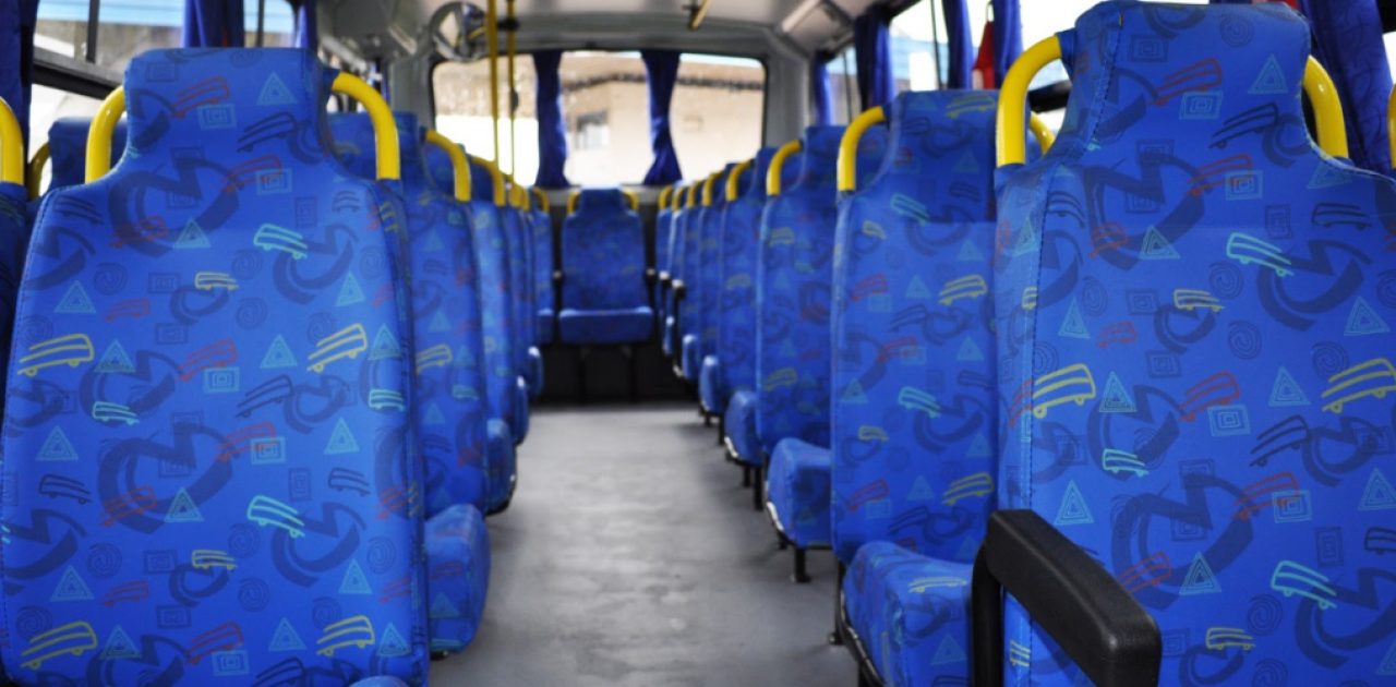 estampa assento de ônibus capa