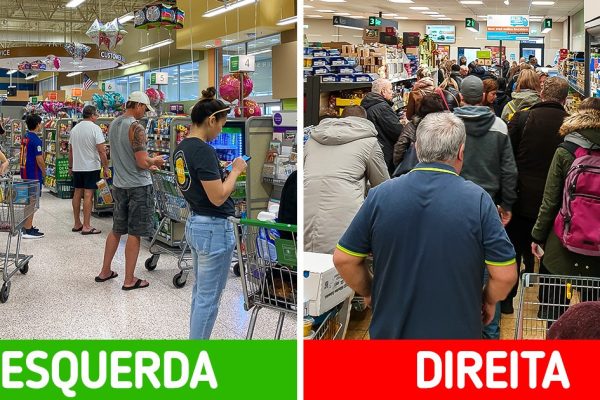 fila de supermercado capa