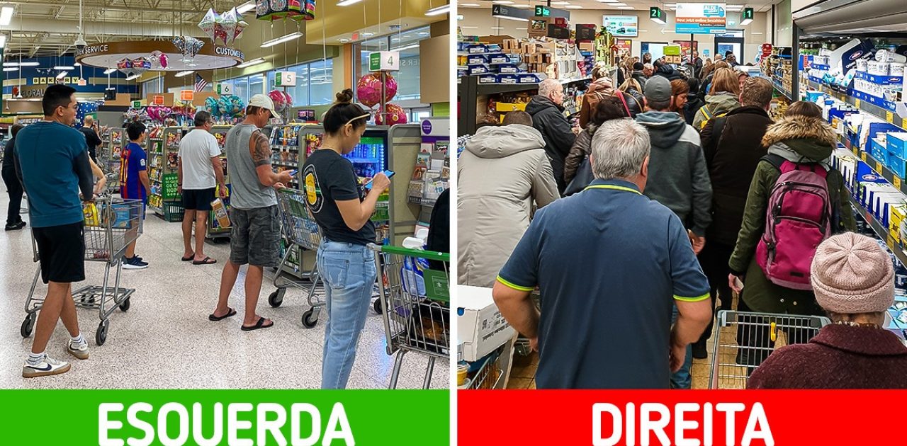 fila de supermercado capa