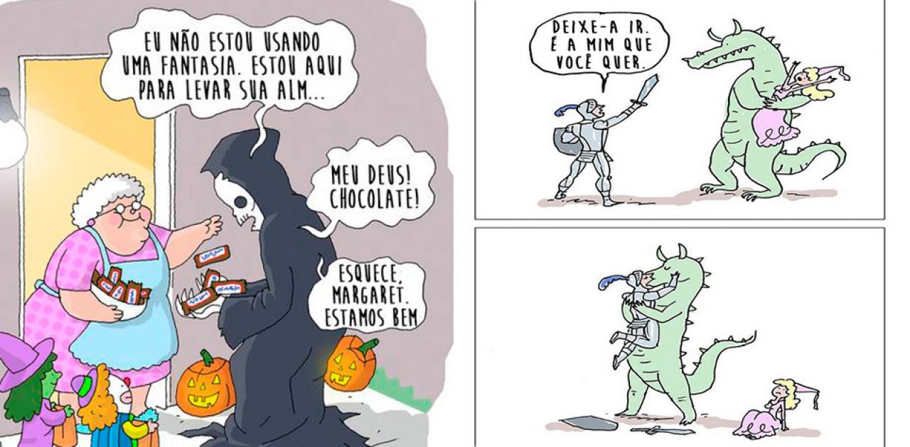 ilustração divertida capa