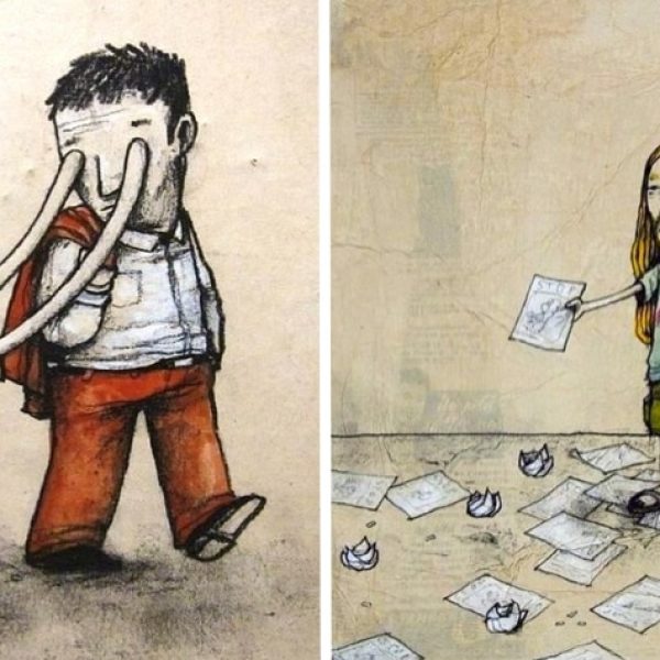 ilustrações pesadas capa