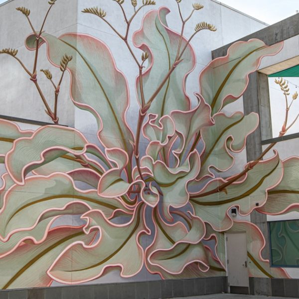 mural de flor capa