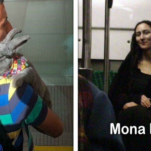 no metrô capa