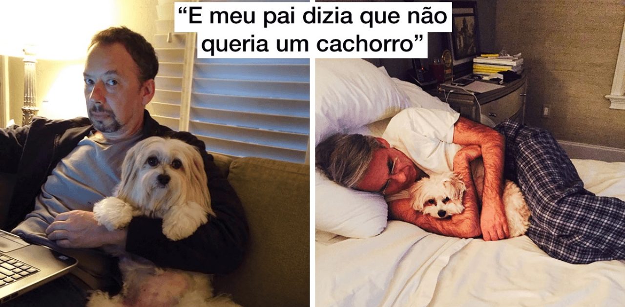 pais com cão capa