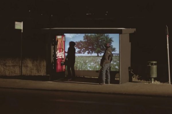 ponto de onibus coca cola