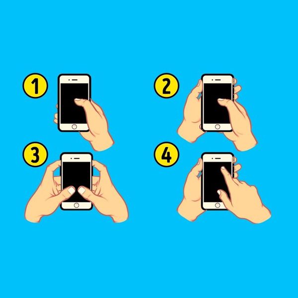 segurar celular mobile