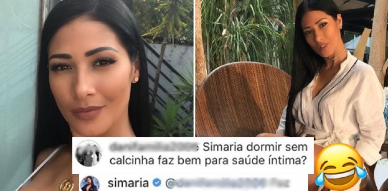 Simone fala sobre sexo com os fãs e revela que dorme sem calcinha