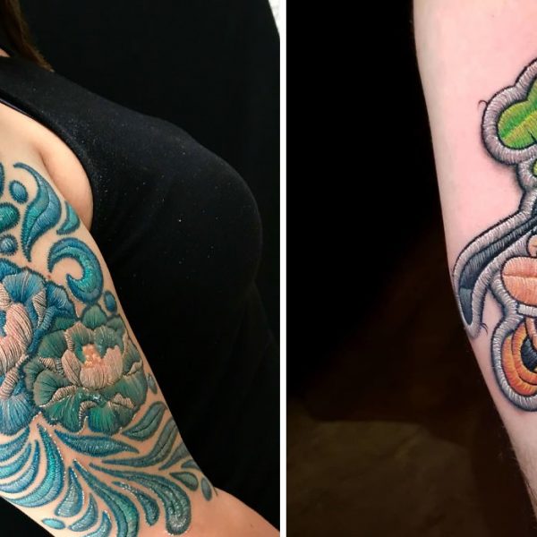 tatuagem de bordado capa