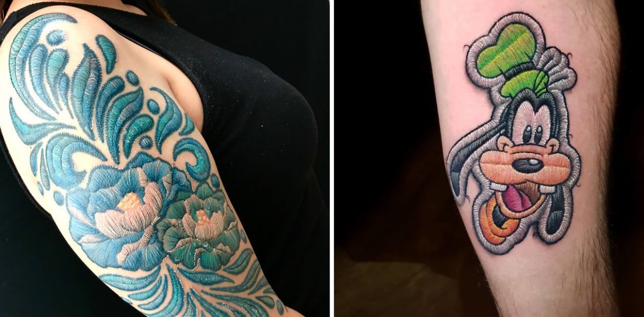 tatuagem de bordado capa