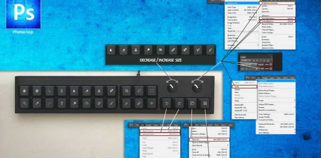 teclado photoshop capa